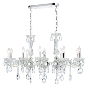 CWI Lighting Flawless 10 Light Up Chandelier with Chrome finish