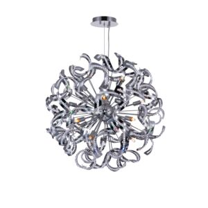 Swivel 14 Light Chandelier in Chrome by CWI Lighting