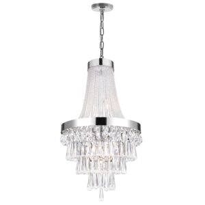 CWI Lighting Vast 7 Light Chandelier with Chrome finish