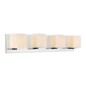 Satin Nickel 4-Light Bathroom Sconce with Satin Nickel finish