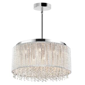 CWI Lighting Claire 14 Light Drum Shade Chandelier with Chrome finish