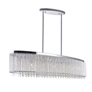 CWI Lighting Claire 7 Light Drum Shade Chandelier with Chrome finish