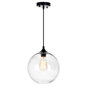 CWI Glass 1 Light Down Mini Pendant With Clear Finish