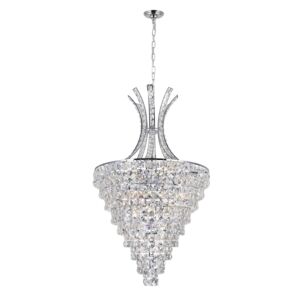 CWI Lighting Chique 12 Light Chandelier with Chrome finish