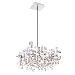 CWI Arley 6 Light Chandelier With Chrome Finish