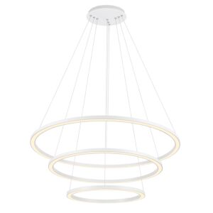 Chalice LED Chandelier in White by CWI Lighting