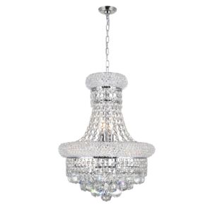 Empire Six Light Chandelier in Chrome by CWI Lighting