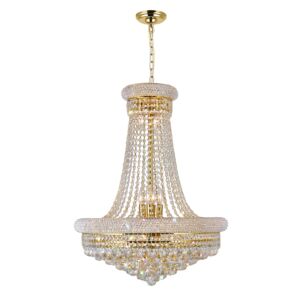 Empire 17 Light Chandelier in Gold by CWI Lighting