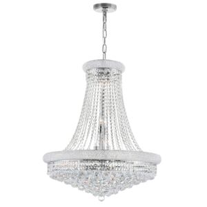 Empire 18 Light Chandelier in Chrome by CWI Lighting