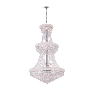 Empire 32 Light Chandelier in Chrome by CWI Lighting