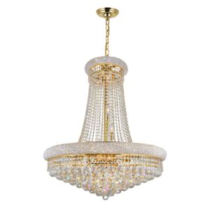 CWI Lighting Empire 19 Light Down Chandelier with Gold finish