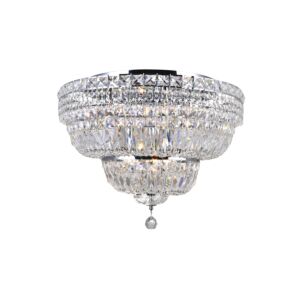 CWI Lighting Stefania 9 Light Bowl Flush Mount with Chrome finish