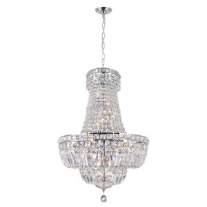 CWI Stefania 13 Light Down Chandelier With Chrome Finish