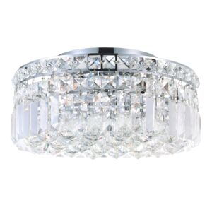 Colosseum Four Light Flush Mount in Chrome by CWI Lighting