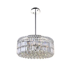 Colosseum Eight Light Chandelier in Chrome by CWI Lighting