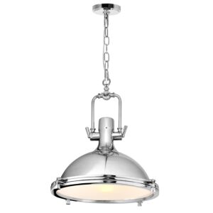 CWI Lighting Show 1 Light Down Pendant with Chrome finish