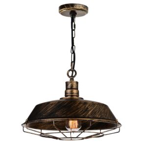 CWI Lighting Morgan 1 Light Down Mini Pendant with Antique Copper finish