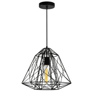 Bagheera One Light Pendant in Black by CWI Lighting