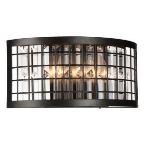 CWI Lighting Meghna 3 Light Wall Sconce with Brown finish