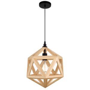 Lante One Light Pendant in Black by CWI Lighting