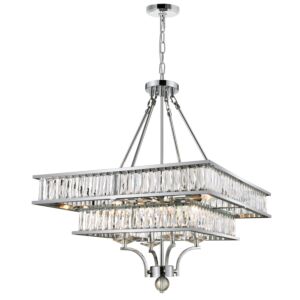 CWI Shalia 8 Light Chandelier With Chrome Finish