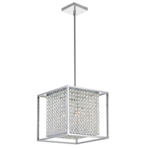 CWI Lighting Cube 3 Light Chandelier with Chrome finish