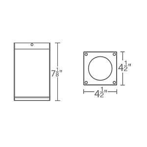 Cube Arch LED Flush Mount in White by W.A.C. Lighting