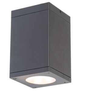 Cube Arch 1-Light LED Flush Mount Ceiling Light in Graphite