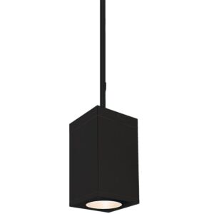 Cube Arch 1-Light LED Pendant in Black