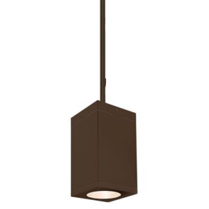 Cube Arch 1-Light LED Pendant in Bronze