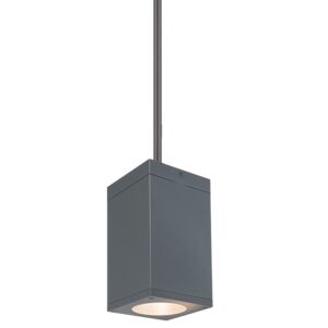 Cube Arch 1-Light LED Pendant in Graphite