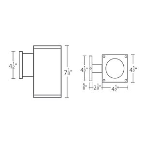 Cube Arch Outdoor Wall Light