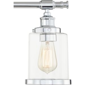 Dixie 3-Light Bathroom Vanity Light in Polished Chrome