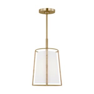 Cortes 1-Light Pendant in Satin Brass