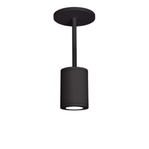 Tube Arch 1-Light LED Pendant in Black