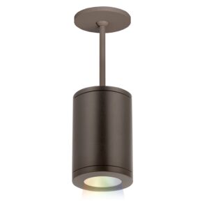 Tube Arch 1-Light LED Pendant in Bronze