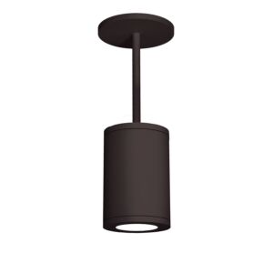 Tube Arch 1-Light LED Pendant in Bronze