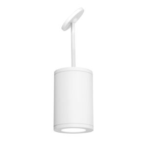 Tube Arch 1-Light LED Pendant in White