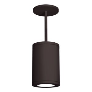 Tube Arch 1-Light LED Pendant in Bronze