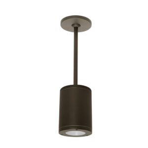 Tube Arch 1-Light LED Flush Mount Ceiling Light in Bronze