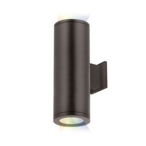 Tube Arch 2-Light LED Wall Light in Bronze