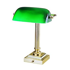 Shelburne 1-Light Table Lamp in Polished Brass