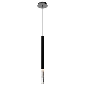 Diaphane 1-Light LED Pendant in Black