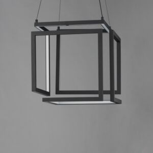 Penrose LED Pendant in Black by ET2