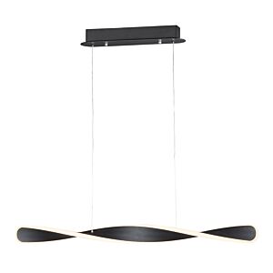 Pirouette LED Pendant in Black by ET2