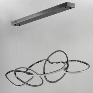 ET2 Lighting Unity 1-Light Linear Pendant in Black Chrome