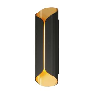 Folio LED Outdoor Wall Lamp in Black  Gold by ET2