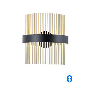 Chimes WiZ LED Wall Sconce in Black  Satin Nickel  Satin Brass by ET2