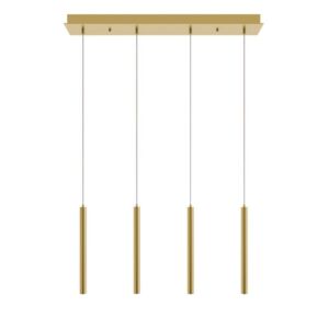 Eli LED Pendant in Satin Brass