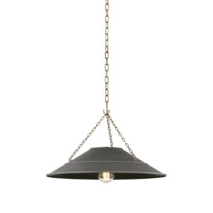 Arcane One Light Pendant in Patina Brass by Troy Lighting